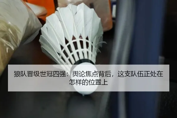 狼队晋级世冠四强：舆论焦点背后，这支队伍正处在怎样的位置上